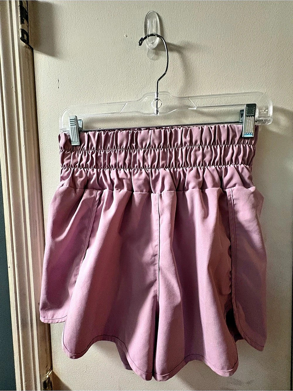 High Waist Shorts in Pink size Medium